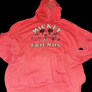 Disney Coral Mickey & Friends Hooded Pullover